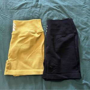 NWT Evolv Yellow and Black Shorts